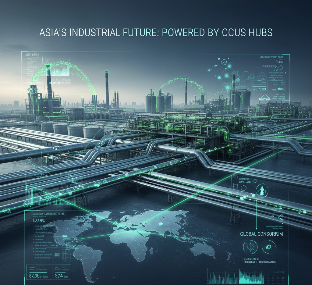 Industrial pipeline network built for CCUS hubs in Asia