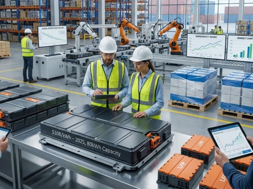 Global Lithium-Ion Battery Prices Drop to Record Low of 8/kWh in 2025: BNEF