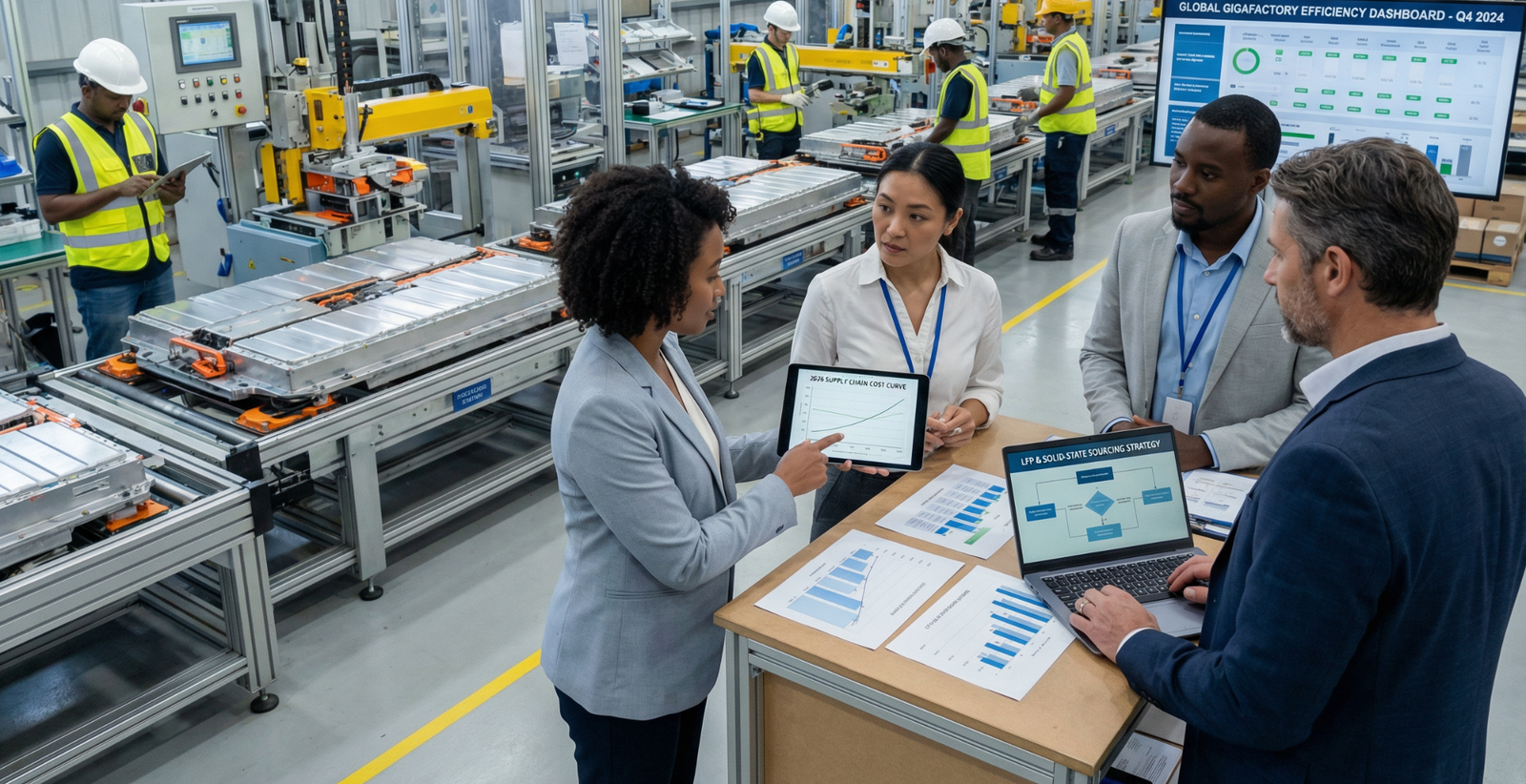 Five critical EV and battery supply chain trends shaping 2026, from gigafactory optimisation to next-generation batteries and global electrification.