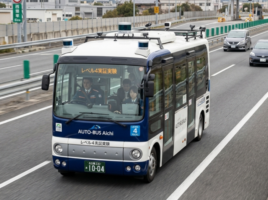 Level 4 Autonomous Bus in Japan: Aichi Targets 2027 Expressway Launch